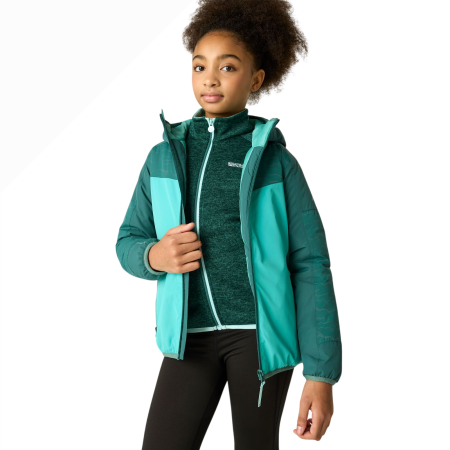 Giacca invernale per bambini Regatta Illuma Reflective Jacket Mediterranea/Turquoise