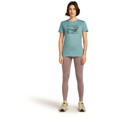 Maglietta da donna Icebreaker Women Merino 150 Tech Lite SS Tee Terrain