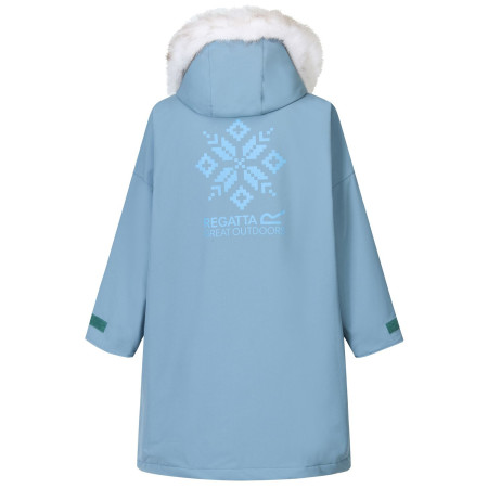 Cappotto impermeabile per bambini Regatta Junior Waterproof Changing Robe Pro Grey Mirage
