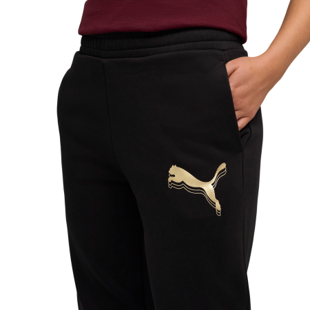 Pantaloni da tuta da donna Puma ESS METALLIC Sweatpants FL