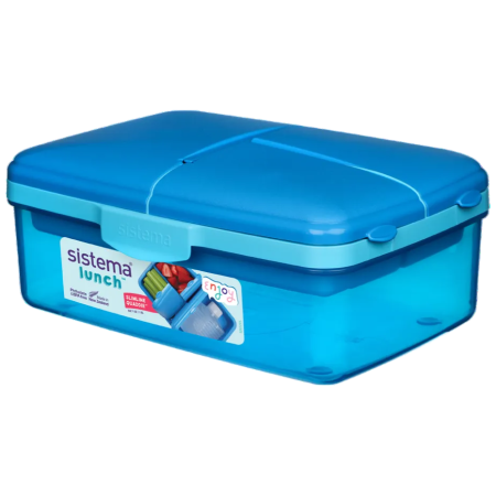 Scatola per gli spuntini Sistema Lunche Quaddie 1,5 l blu