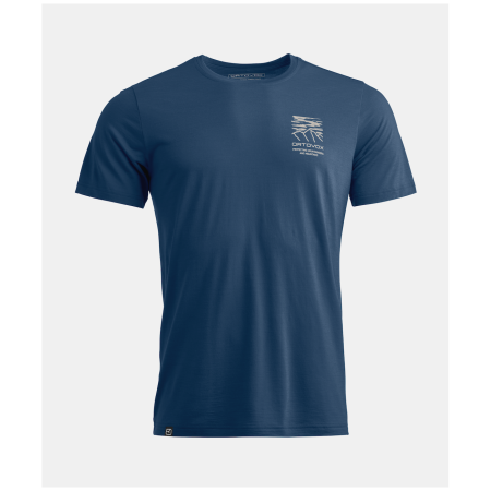 Maglietta funzionale da uomo Ortovox 150 Cool Mtn Mission Ts M blu scuro Deep Ocean