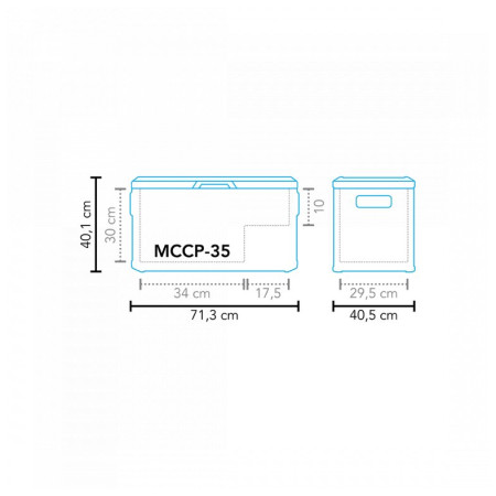 Frigorifero a compressore Mestic Coolbox Compressor MCCP-35 AC/DC
