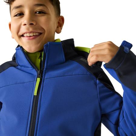 Giacca softshell per bambini Regatta Haydenbury Navy/Olympian Blue