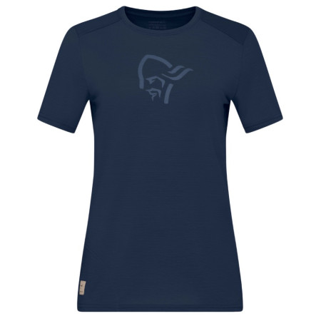 Maglietta da donna Norrona femund equaliser merino T-shirt blu scuro Indigo Night