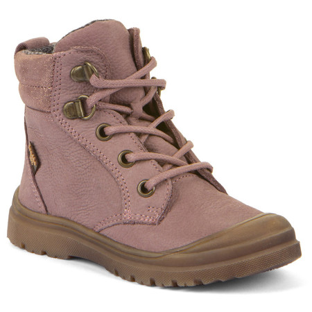 Stivali invernali per bambini Froddo Tylas Tex Laces Dark Pink rosa/porpora dark pink