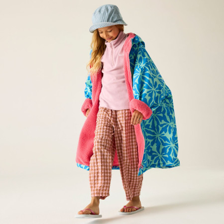 Cappotto antipioggia Regatta Junior Waterproof Changing Robe SBluFlPiLem