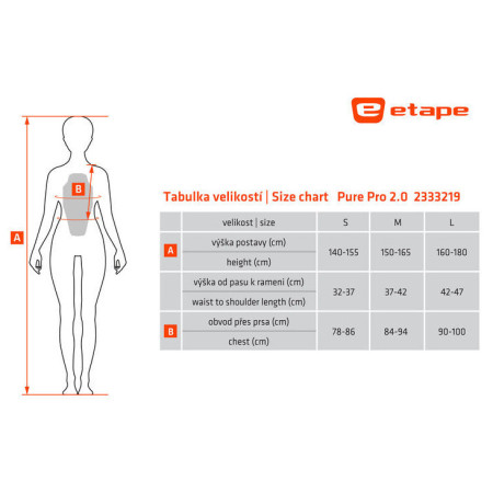 Protezione della spina dorsale da donna Etape PURE PRO 2.0