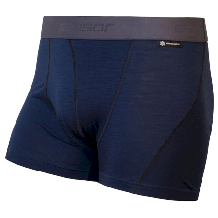 Mutande da uomo Sensor Merino Active blu scuro Deep Blue