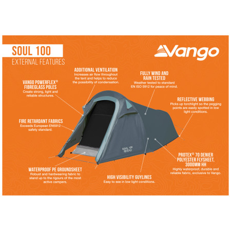 Tenda da trekking Vango Soul 100