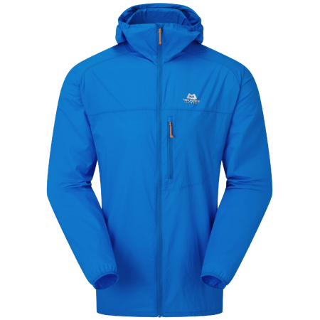 Giacca a vento da uomo Mountain Equipment Aerofoil Hooded Jacket blu Atlantic Blue