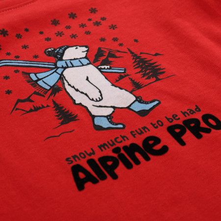 Maglietta da bambino Alpine Pro Ecco 2 Red