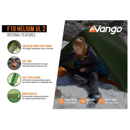 Tenda ultraleggera Force Ten Helium UL 2