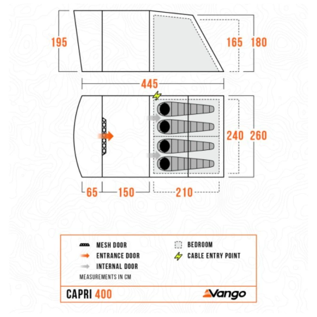 Tenda familiare Vango Capri 400