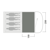 Tappeto per tenda Outwell Cozy Carpet Sky 4