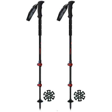 Bastoncini da trekking Hannah Speed Hike Fl nero/rosso anthracite (red)