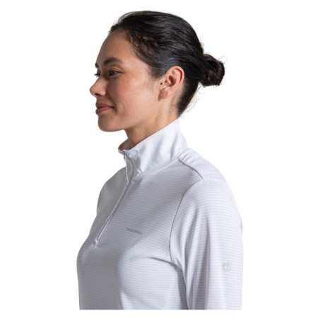 Maglietta da donna Craghoppers NosiLife SolarShield+ Half Zip Top