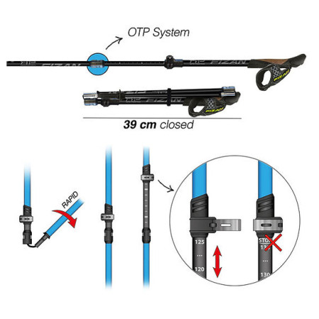 Bastoncini da trail running Fizan RFP Trail/NW