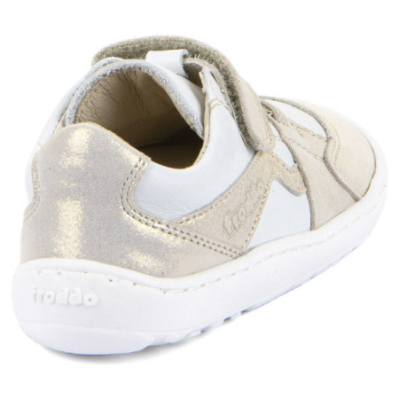 Sneakers per bambini Frodo Barefoot river White/Gold