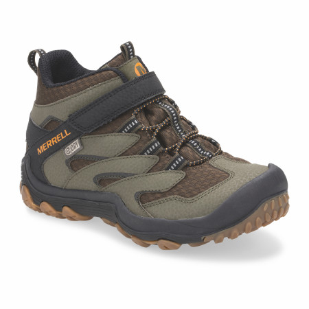 Scarpe da bambino Merrell Chameleon 7 Mid A/C Waterproof marrone Dusty/Olive