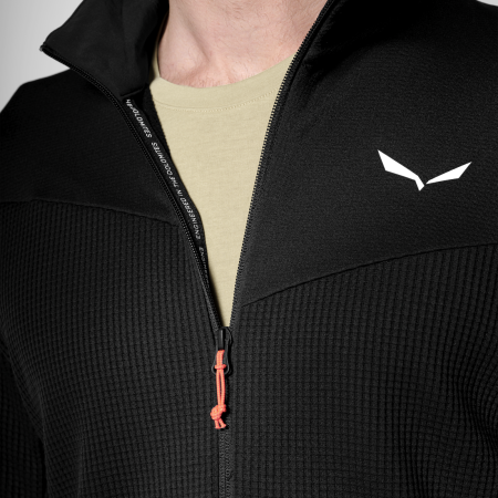 Felpa funzionale da uomo Salewa Puez Waffle Hyb Pl Jacket M