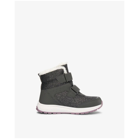Stivali invernali per bambini Viking Outdoor Footwear Equip Glitter Warm WP 2V Charcoal/Dusty Pink