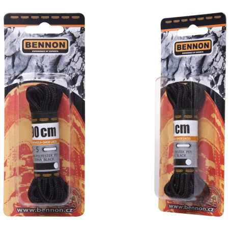 Lacci delle scarpe Bennon Laces Black Box 90 cm