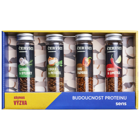 Vermi commestibili Sens Set regalo da 4 gusti