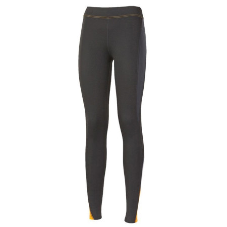 Leggings da donna Progress Nadine nero/arancio
