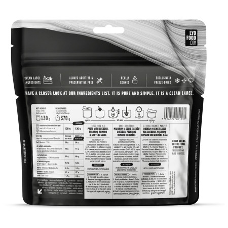 Cibo disidratato Lyo food Mac & Cheese 500g