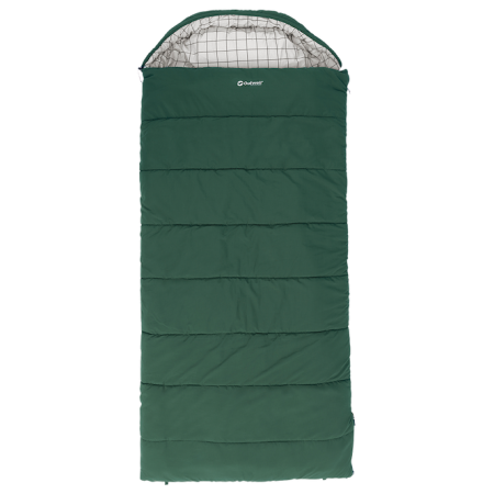 Sacco a pelo rettangolare Outwell Camper Lux XL verde scuro Green