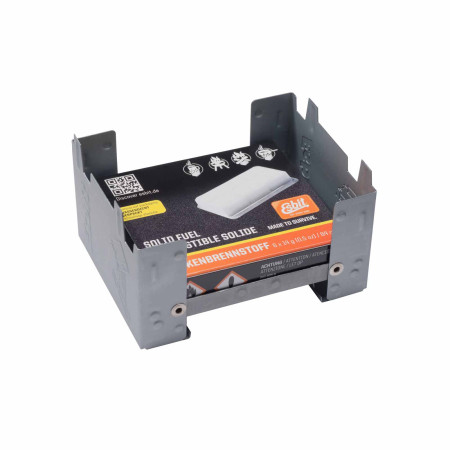 Fornello ad alcool Esbit Pocket Stove 6 x 14 g grigio silver