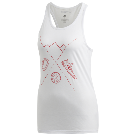 Canotta da donna Adidas W Ascend Tank bianco White