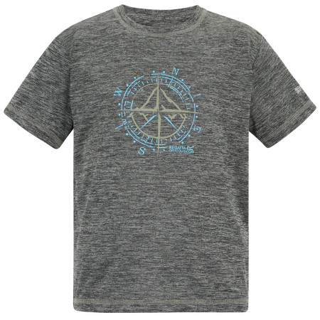 Maglietta da bambino Regatta Alvarado Black Marl grigio Black Marl