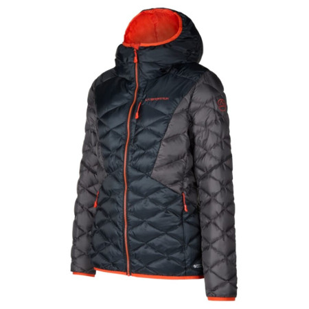 Giacca da donna La Sportiva Pinnacle Down Jkt W nero/rosso Black/Cherry Tomato