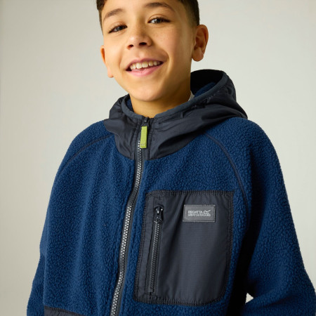 Felpa da bambino Regatta Munro Hybrid Jacket AviBlueNavy