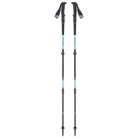 Bastoncini da trekking da donna Black Diamond W's Trail Pro Shock nero/turchese AlpineLake