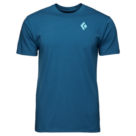 Maglietta da uomo Black Diamond M BD MOUNTAIN BADGE SS TEE blu Astral Blue