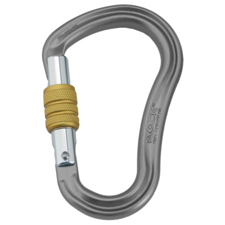 Moschettone Rock Empire Carabiner HMS Magnum Screw grigio Grey