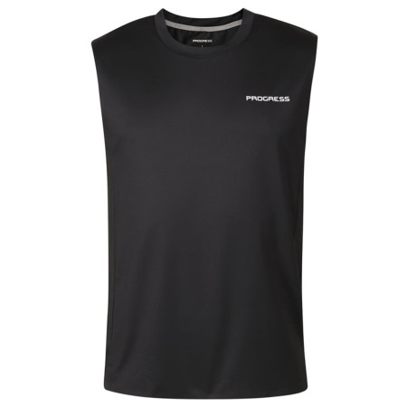 Canotta da uomo Progress Driver Singlet nero