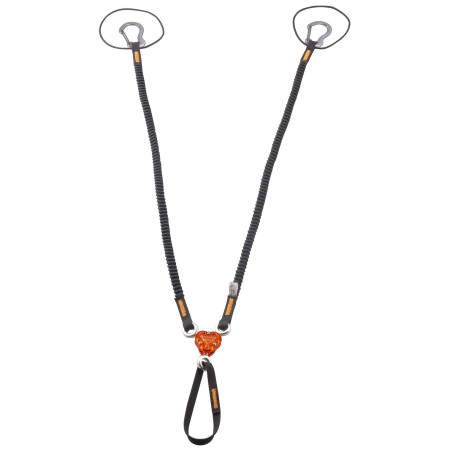 Cappio Camp X-Gyro Leash - 85/129 Cm nero/arancio