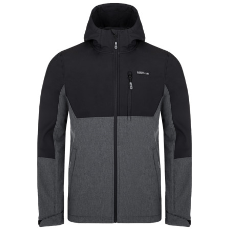 Giacca softshell da uomo Loap Lustav grigio/nero černá