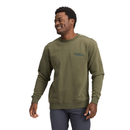 Felpa da uomo Black Diamond M Mini Stacked Crewneck