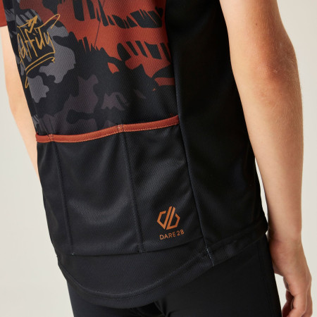 Maglia da ciclismo per bambini Dare 2b Dynamite Jersey Blk Graffiti