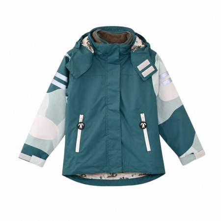 Giacca da bambino DucKsday Detachable Fleece Jacket Breeze verde Dark Green