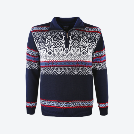 Maglione da uomo Kama 3371 blu scuro navy