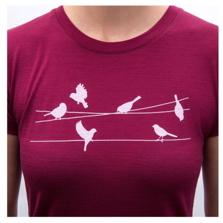 Maglietta sportiva da donna Sensor Merino Active Songbirds