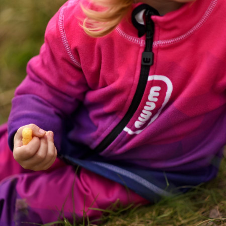 Pantaloni softshell per bambini WAMU Mozaika purple