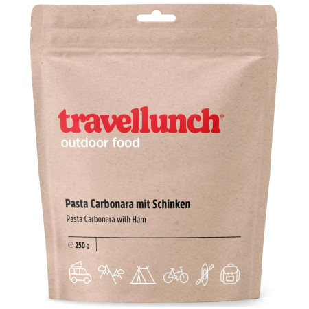 Cibo disidratato Travellunch Spaghetti alla Carbonara con prosciutto 250 g