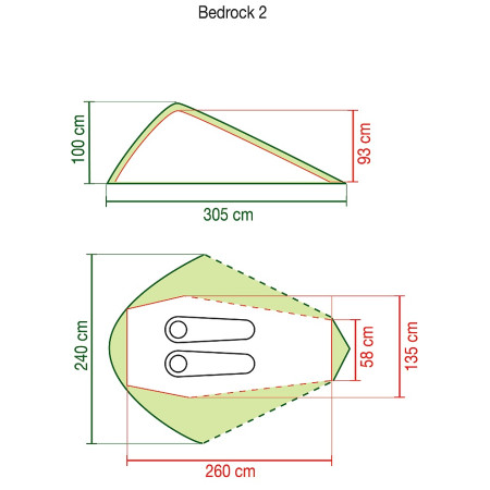 Tenda ultraleggera Coleman Bedrock 2